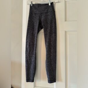 Lululemon size 2 gray - black legging 7/8 length
